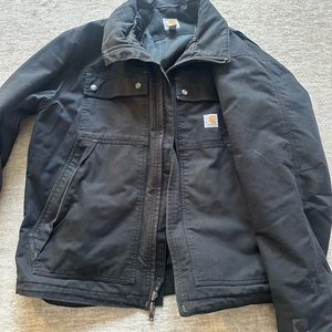 Carhartt Black Military Field Jacket Rugged Outdoor Style